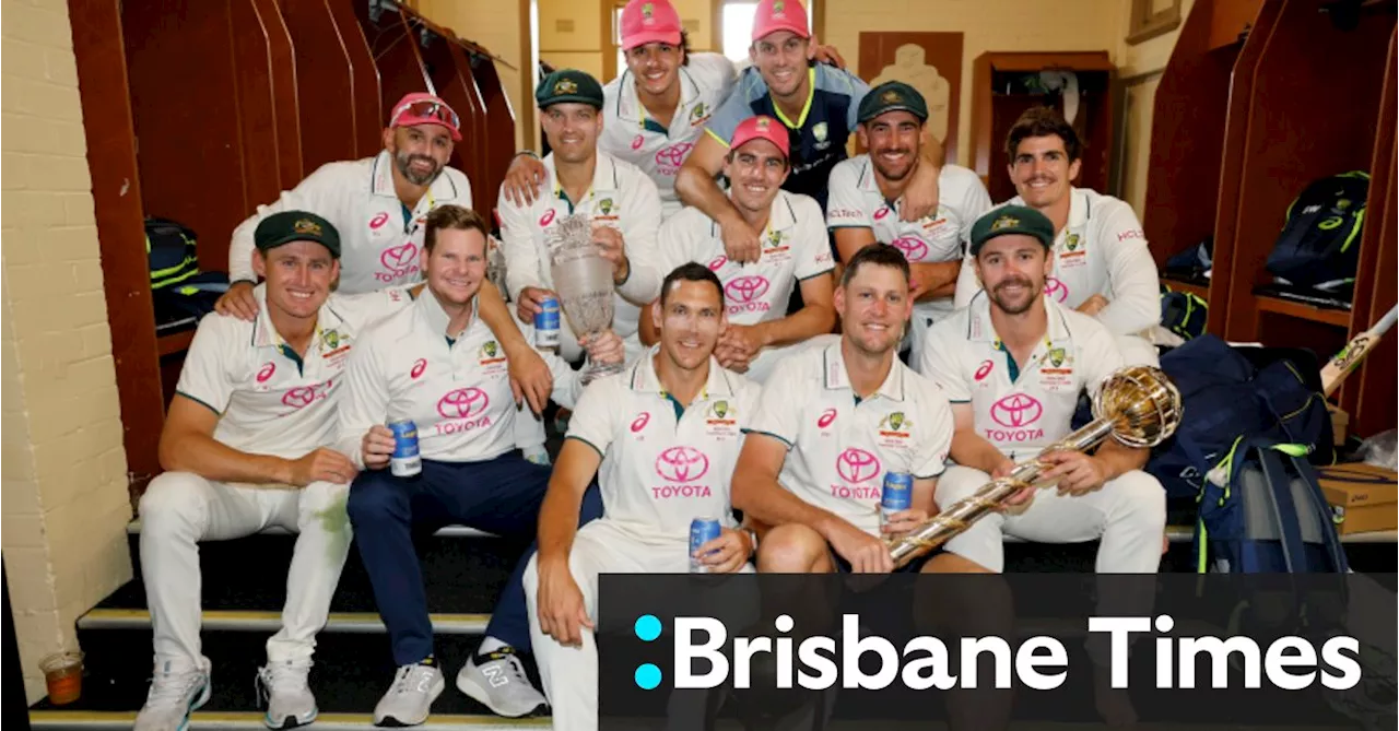 Australia Celebrate Series Victory with Beers and Cheeseburgers