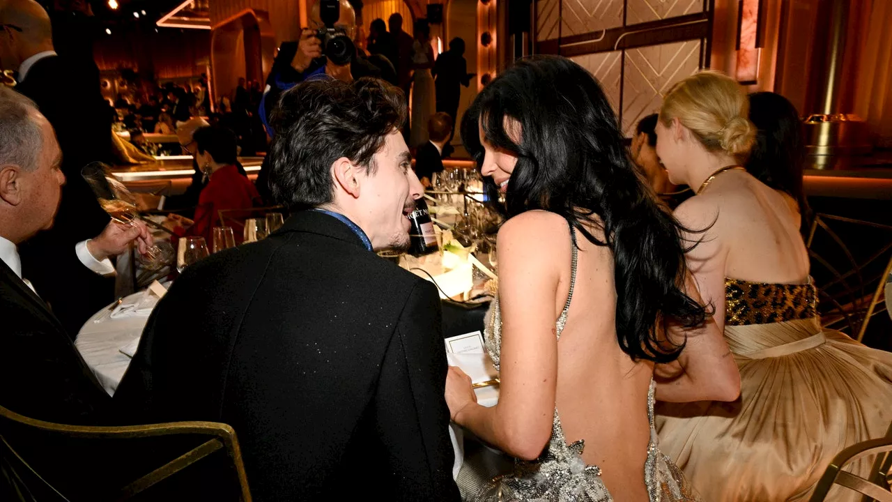 Kylie Jenner and Timothée Chalamet Make Their Annual Golden Globes Appearance