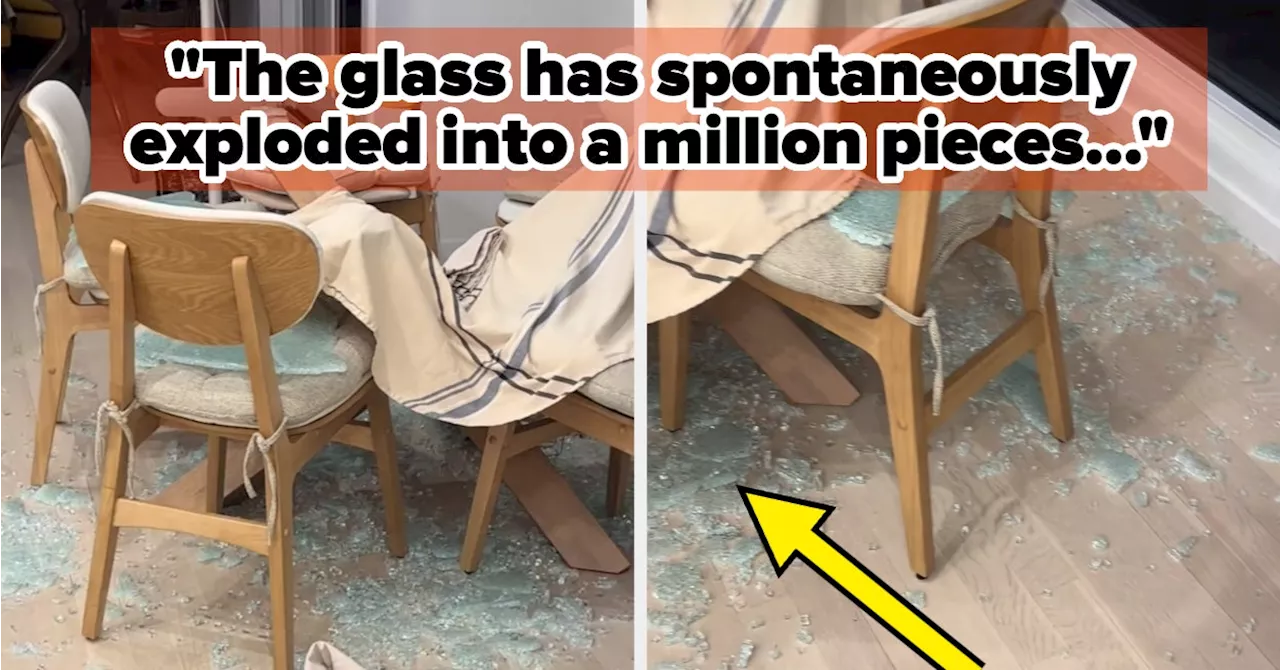 Glass Table Explodes In Woman's Kitchen Overnight