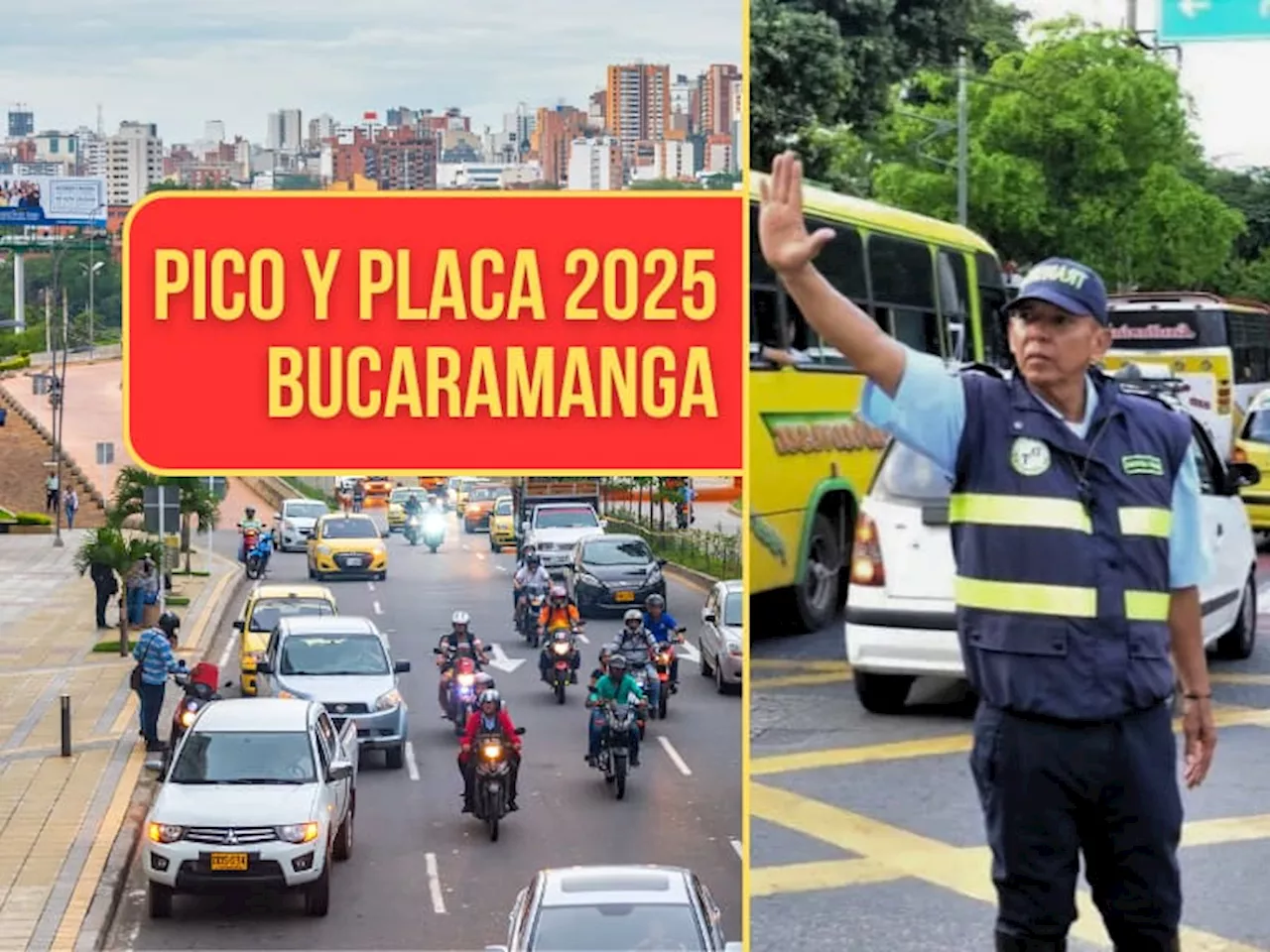 Nuevas medidas del pico y placa en Bucaramanga para 2025