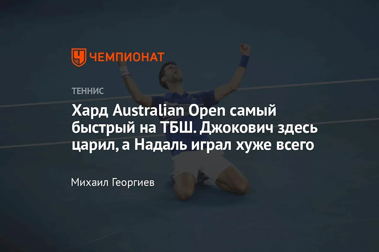 Особенности харда на Australian Open в Мельбурне