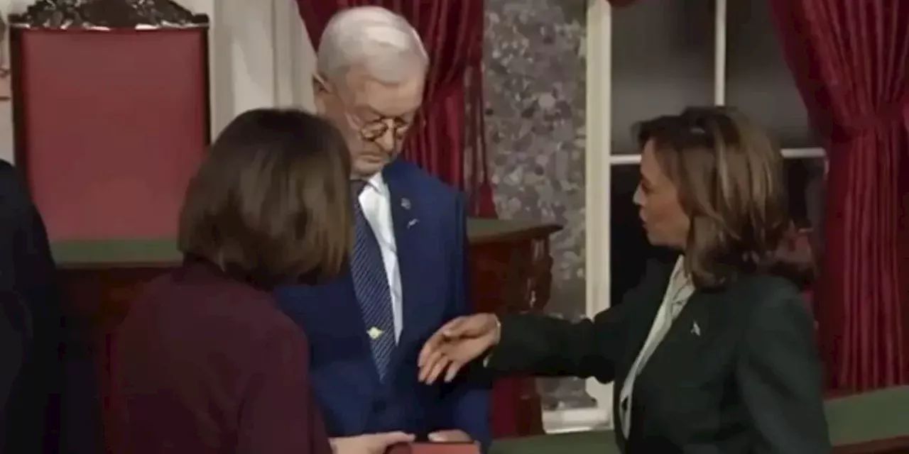 Senator's Husband Dodges Kamala Harris' Handshake, Sparks Outrage