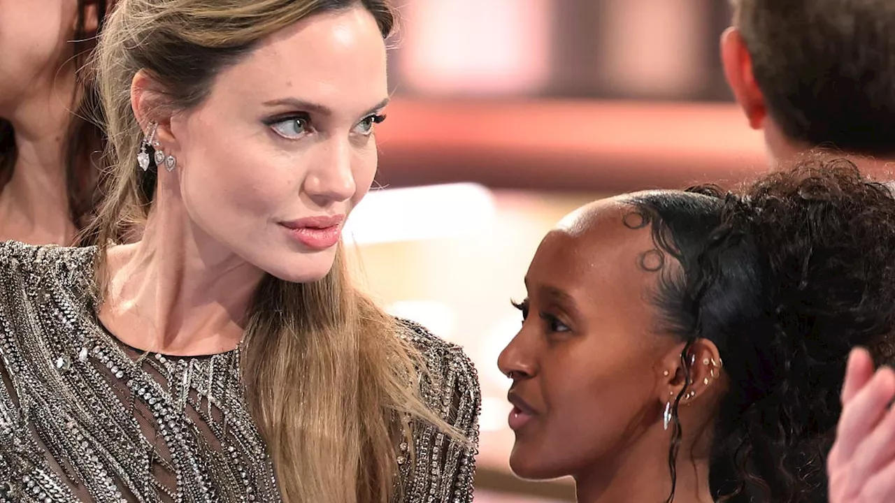 Angelina Jolie's daughter Zahara, 19, flashes her 28 piercings