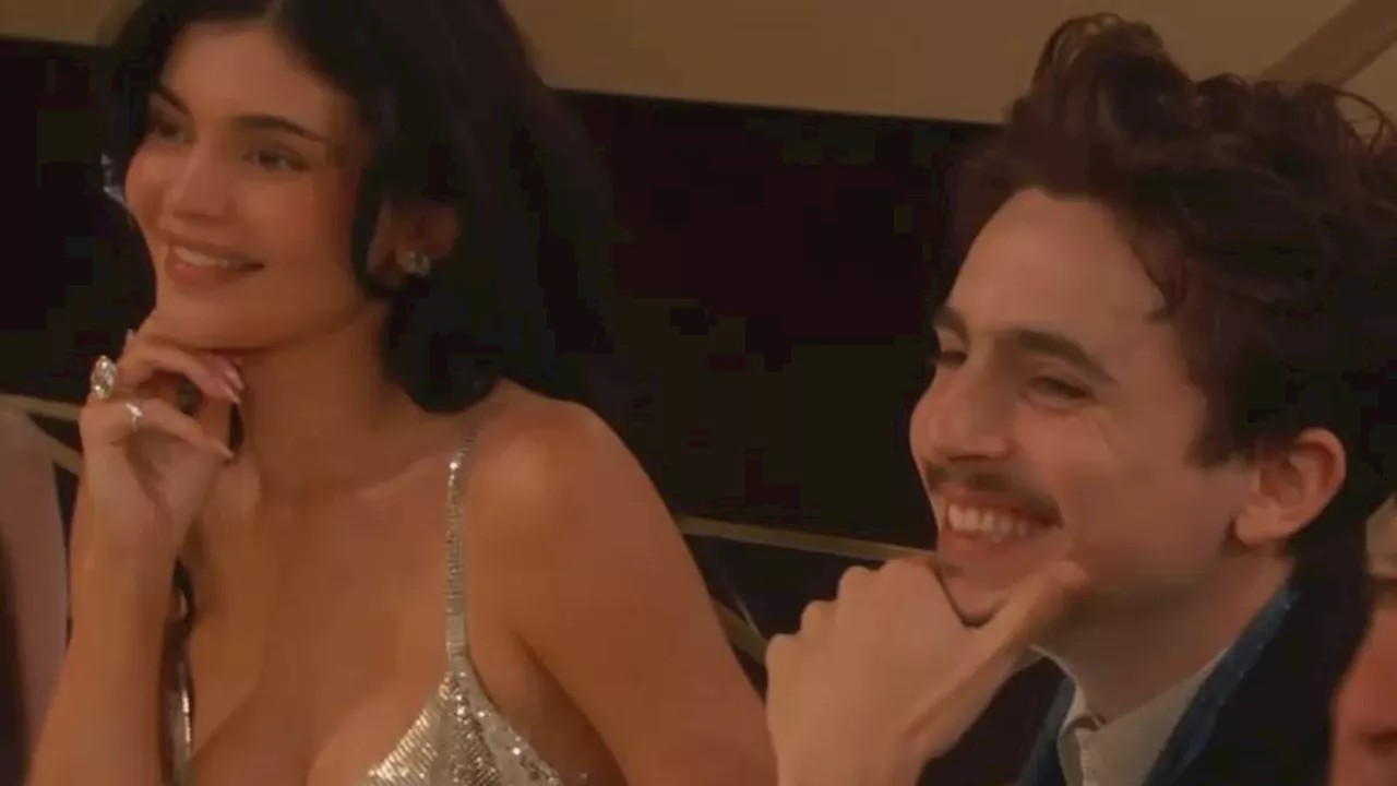 Kylie Jenner Supports Timotheé Chalamet at 2025 Golden Globes