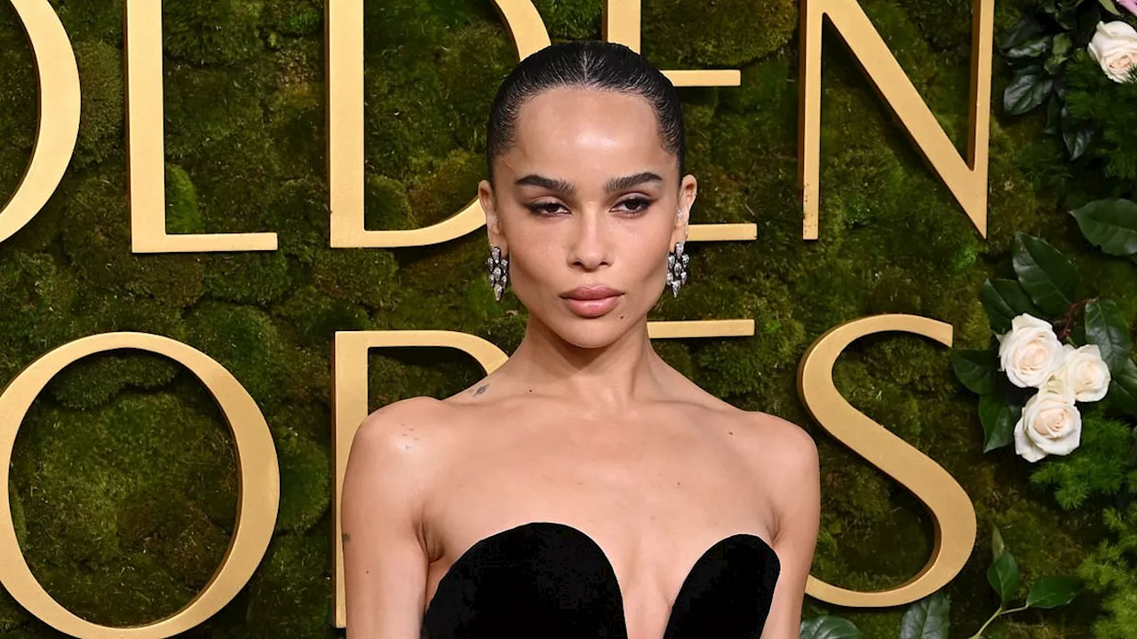 Zoe Kravitz Dazzles in Saint Laurent at 2025 Golden Globes