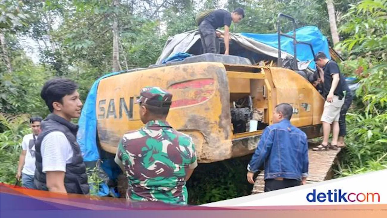 Tim Gabungan Razia Peti di Jambi, Temukan 8 Ekskavator