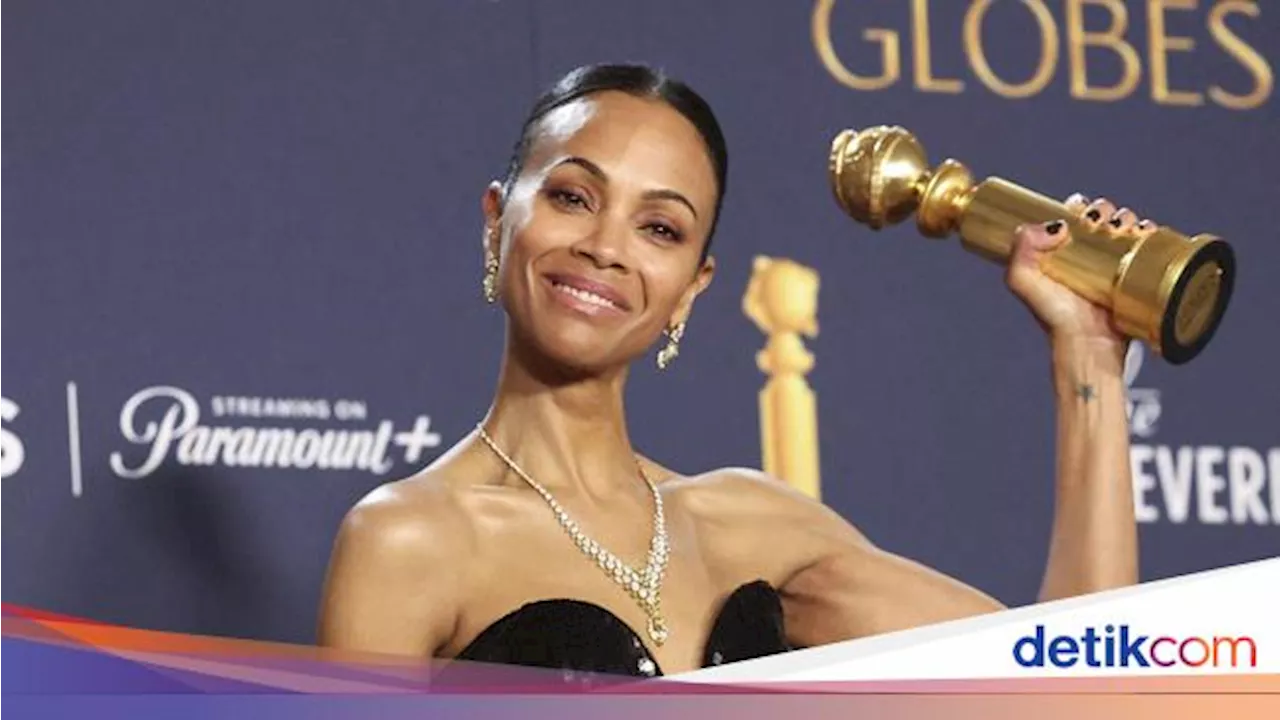 Zoe Saldana Raih Penghargaan Golden Globes Pertama, Pujian James Cameron