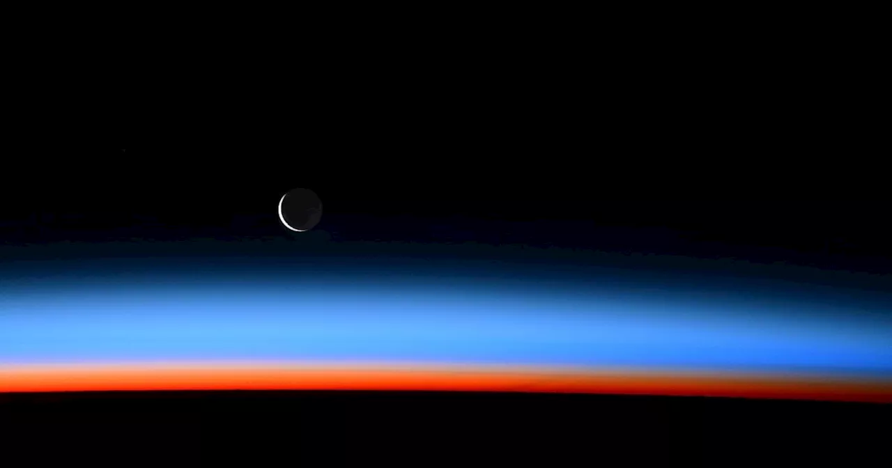 Astronaut Don Pettit Captures Stunning Image of Waning Crescent Moon