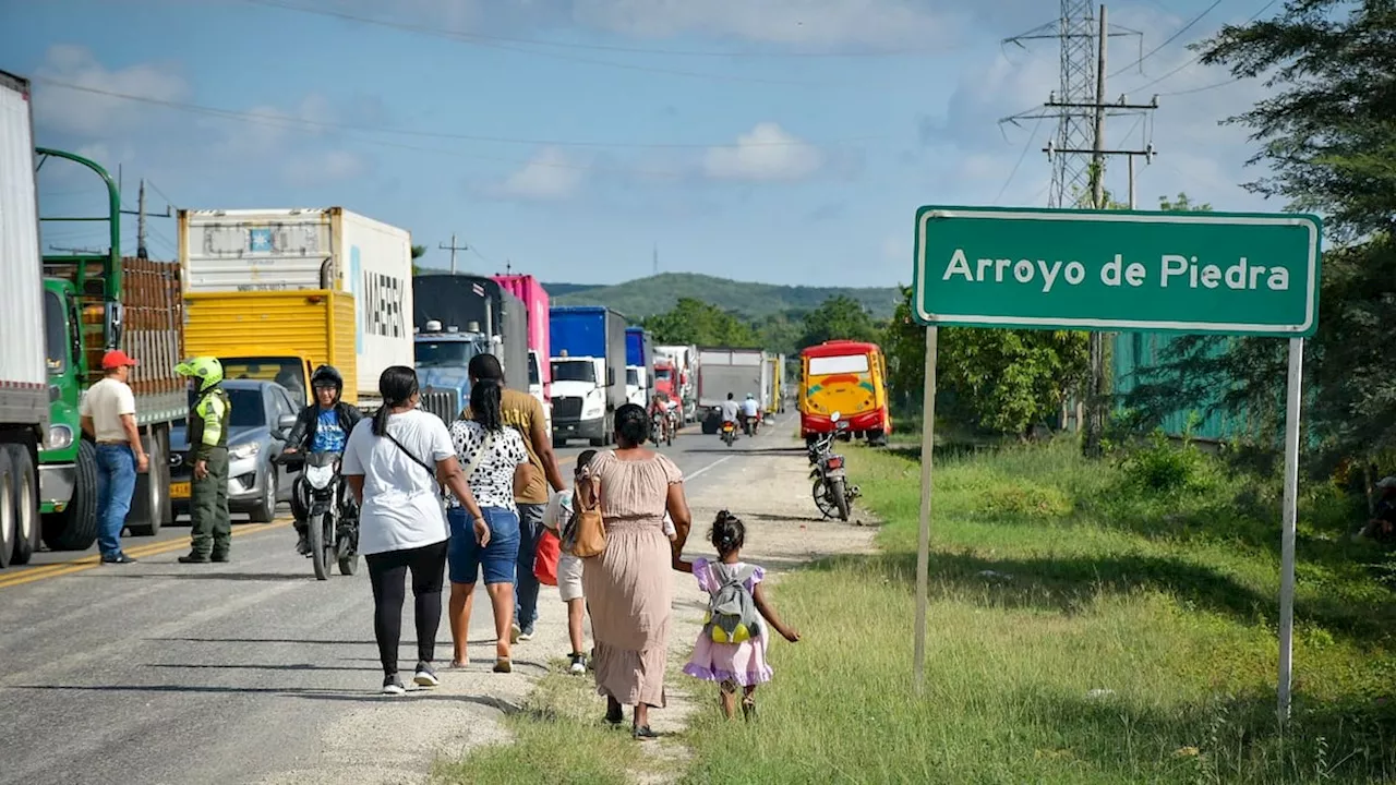 Bloqueo en Arroyo de Piedra por Protesta Contra Peajes