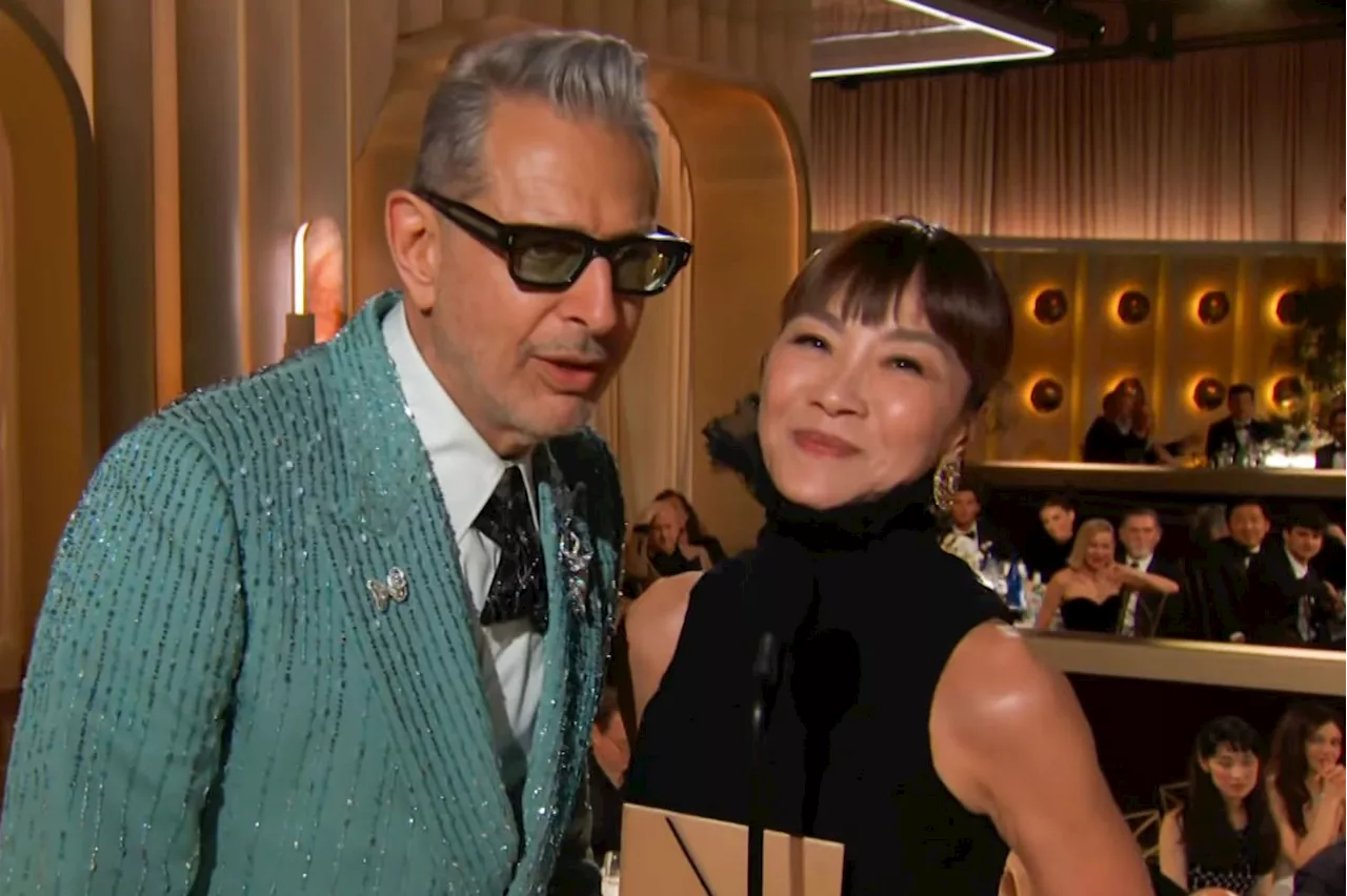 Michelle Yeoh and Jeff Goldblum Embrace Queer Terms at Golden Globes