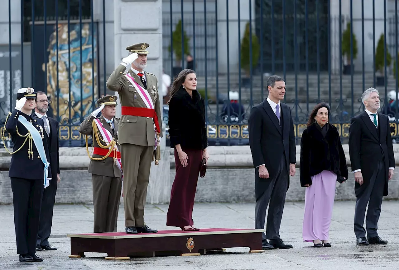 Los reyes y la princesa Leonor presiden la Pascua Militar en el Palacio Real