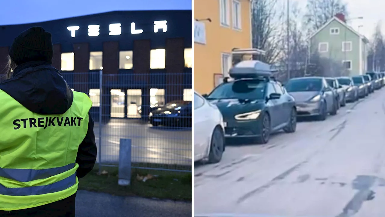 Tesla-strejk hindrar laddning i fjällen