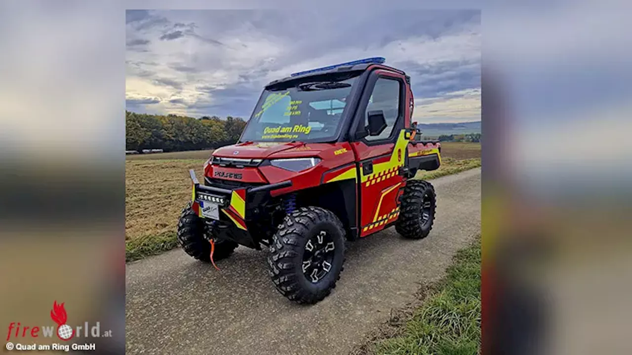 Kompaktes E-Löschfahrzeug von „Quad am Ring“ in Zusammenarbeit mit Dönges