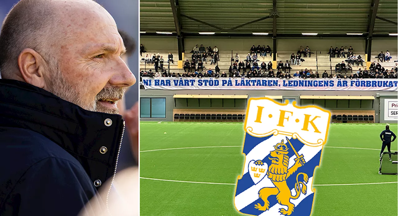 IFK Göteborgs Supporter Protesterar Mot Styrelsen