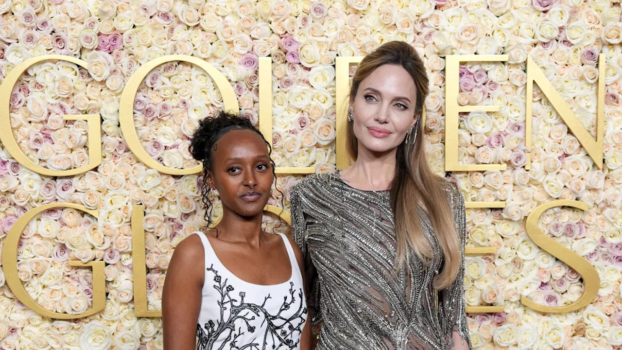 Angelina Jolie und Zahara schimmern bei den Golden Globes 2025