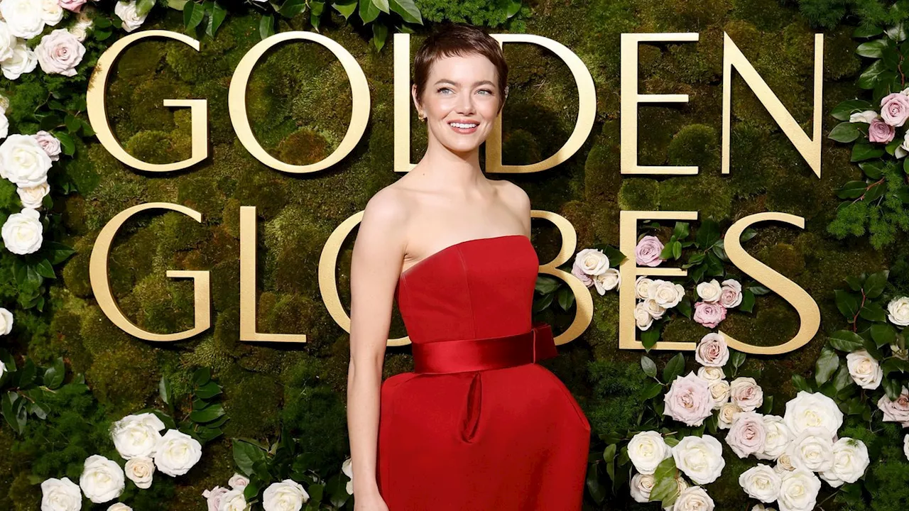 Emma Stone überrascht mit Pixie-Schnitt bei den Golden Globes 2025