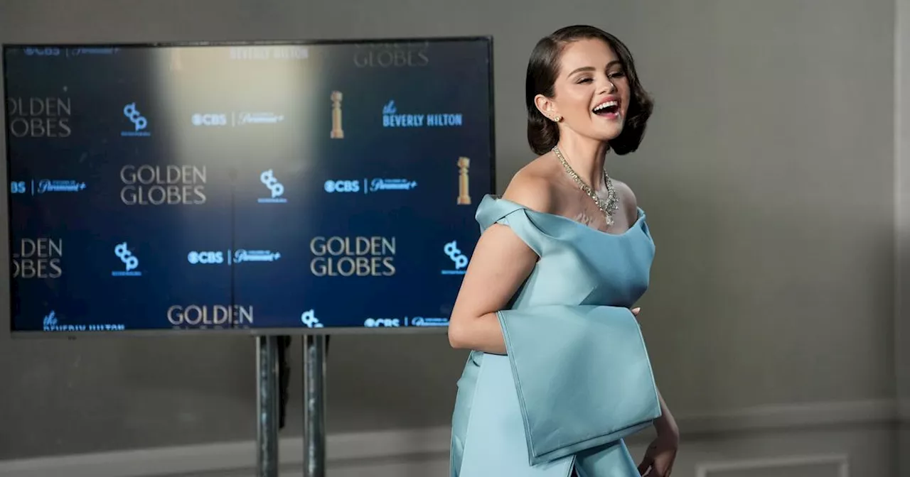 Selena Gomez sublimée sur le tapis rouge des Golden Globes 2024