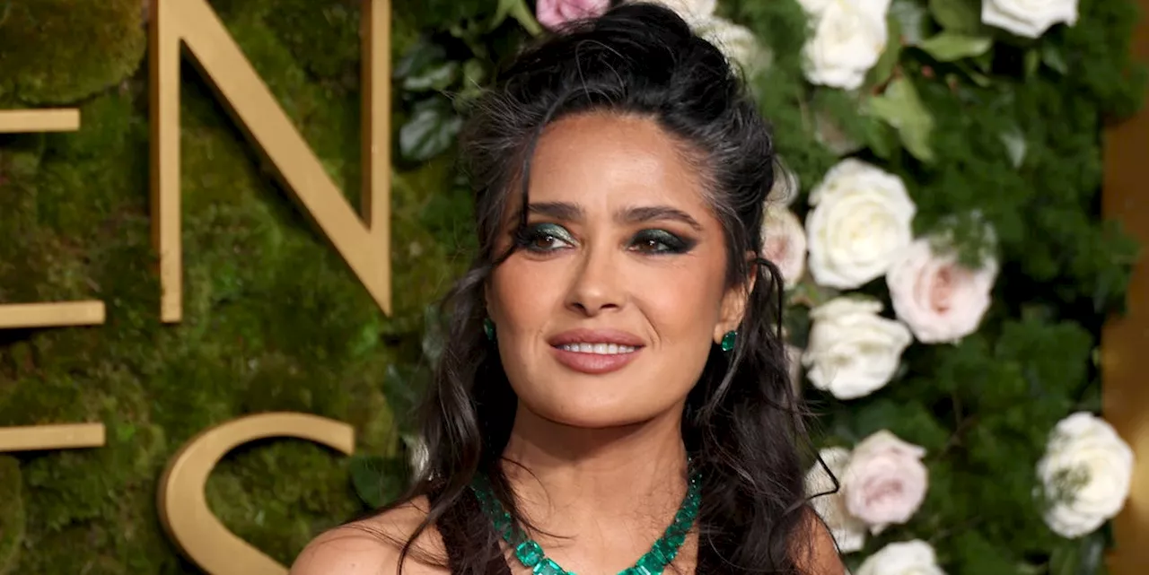 Salma Hayek Sizzles in Gucci at the 2025 Golden Globes