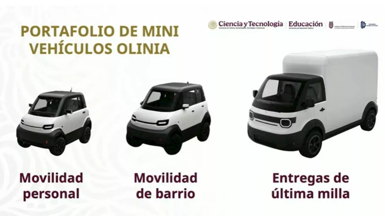 Sheinbaum presenta proyecto de la primera armadora mexicana de mini vehículos eléctricos 'OLINIA'