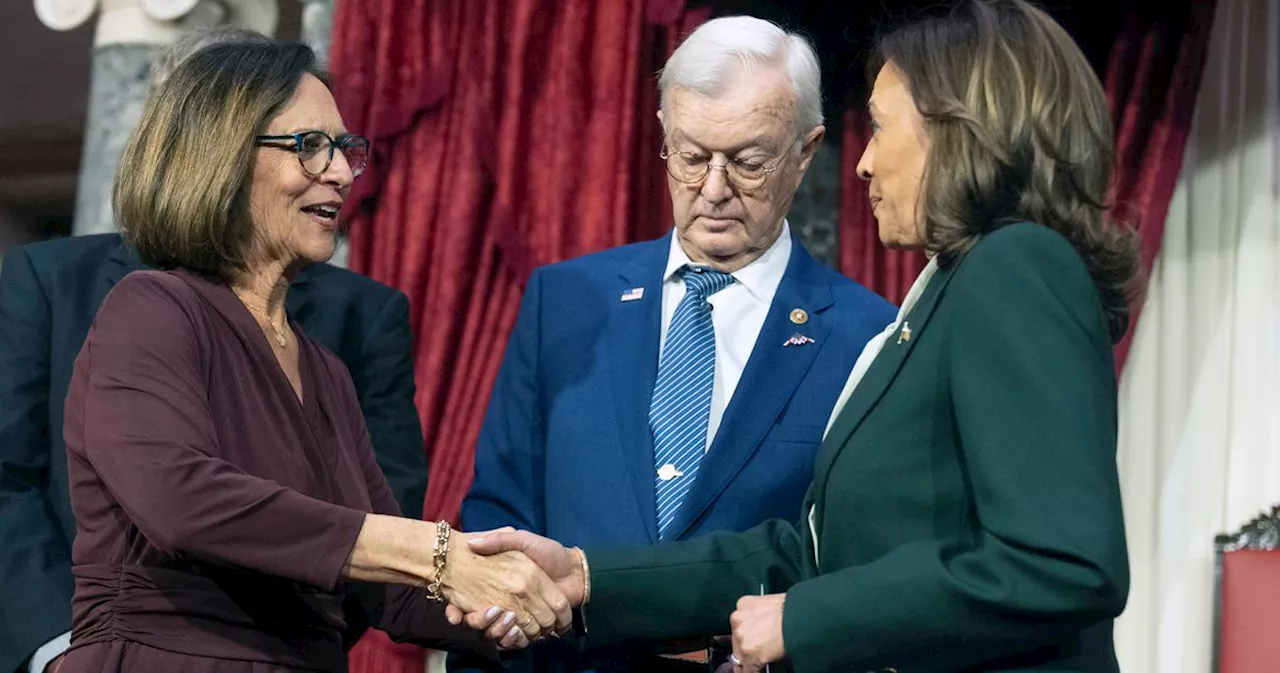 GOP Senator's Husband Snubs Harris' Handshake During Swearing-In Ceremony