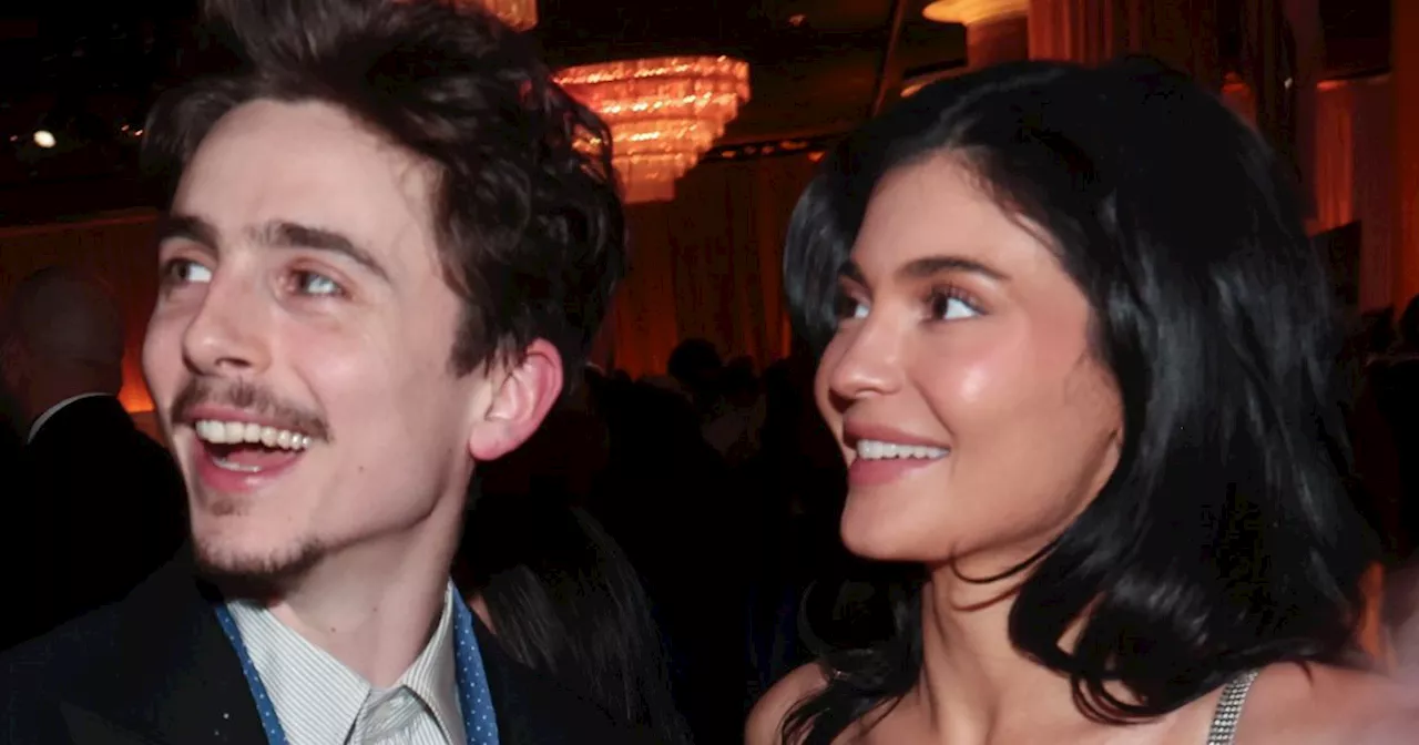 Kylie Jenner and Timothée Chalamet Share a Laugh at the Golden Globes