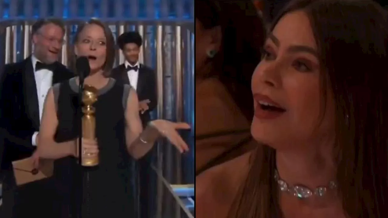 La comentada reacción de Sofía Vergara al perder el Globo de Oro contra Jodie Foster