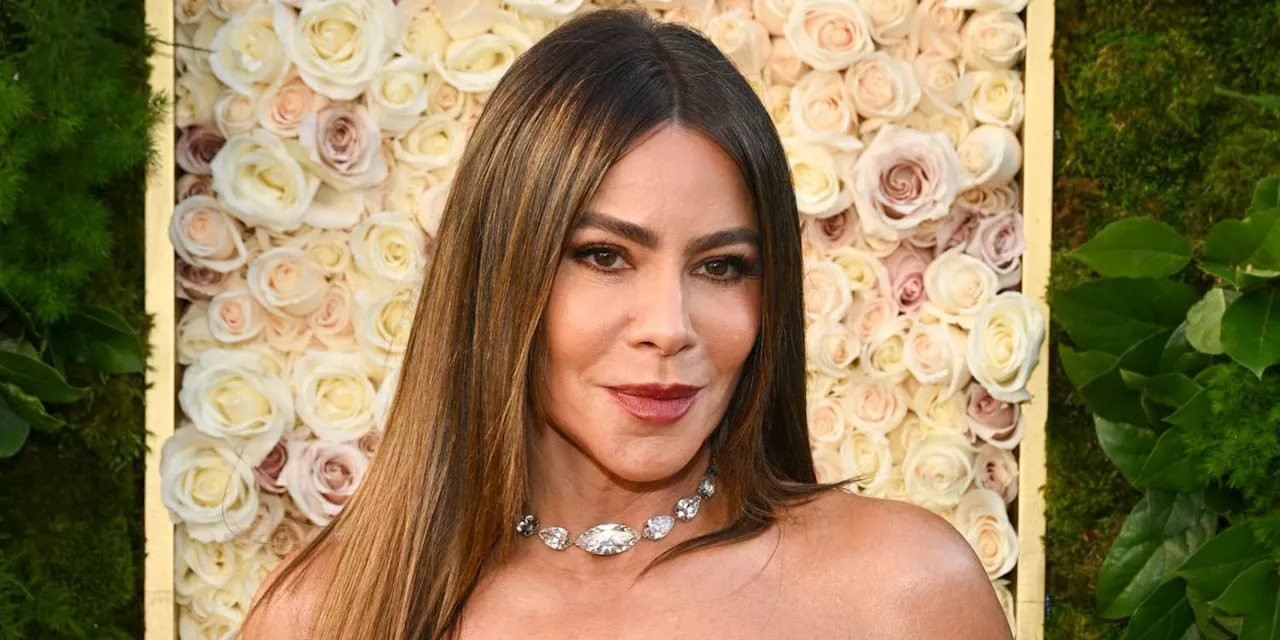 Sofia Vergara Stuns in a Sparkling Black Gown at the Golden Globes