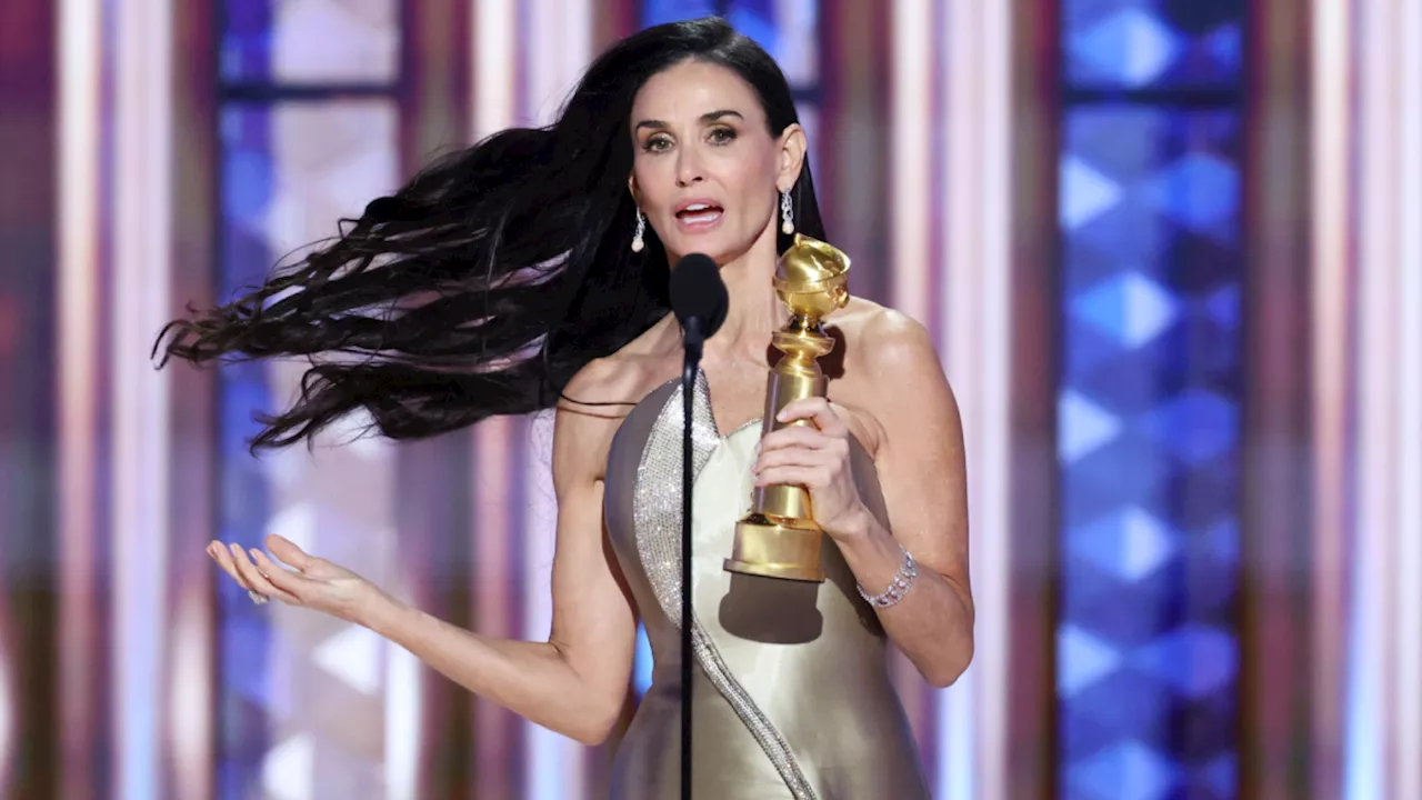 Demi Moore riceve il suo primo Golden Globe