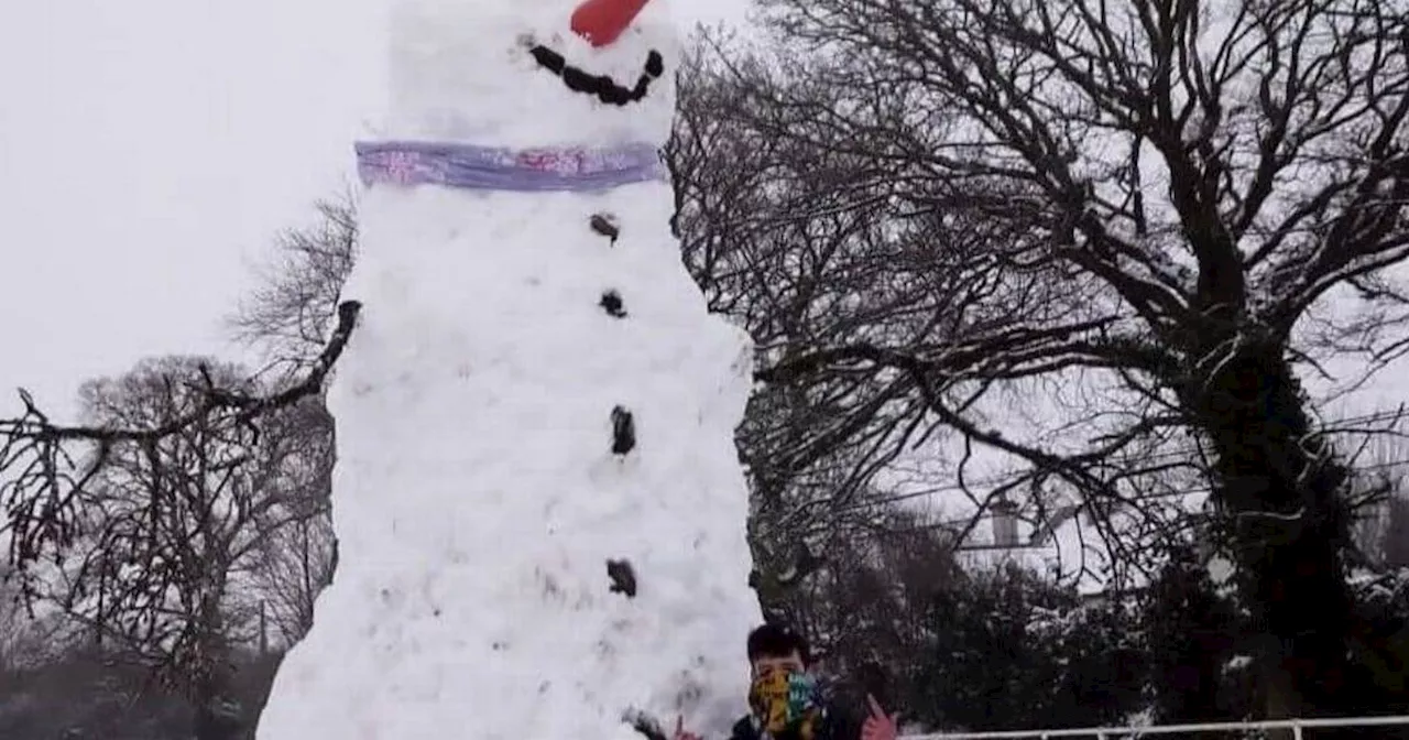 Friends Build Record-Breaking 23-Foot Snowman in Limerick