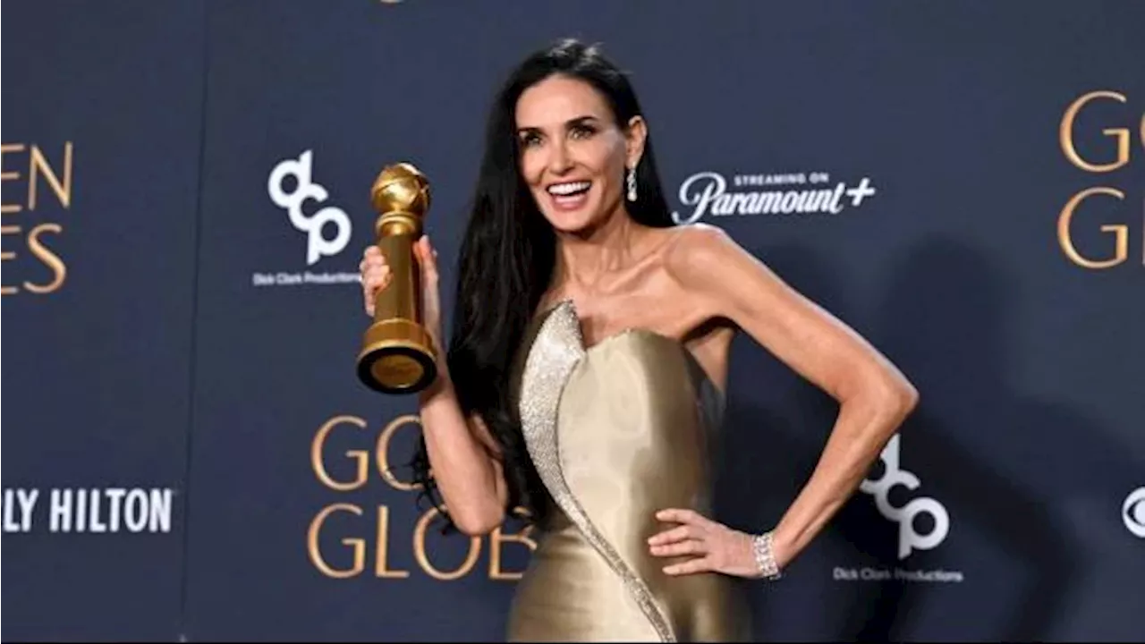 Demi Moore Raih Penghargaan Aktris Terbaik di Golden Globe 2025