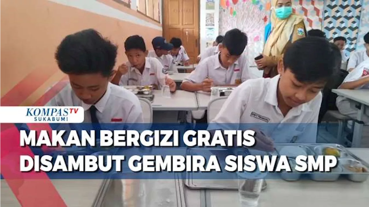 Pembagian Makanan Bergizi Gratis di Garut