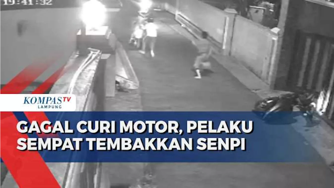 Pencurian Motor Digagalkan Korban, Pelaku Sempat Tembakan Senpi