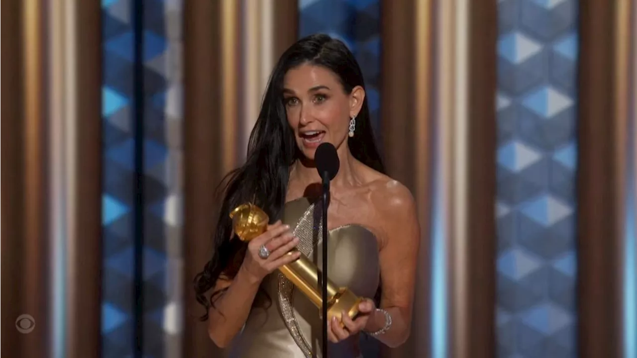 Demi Moore remporte le Golden Globe de la meilleure actrice dans une comédie