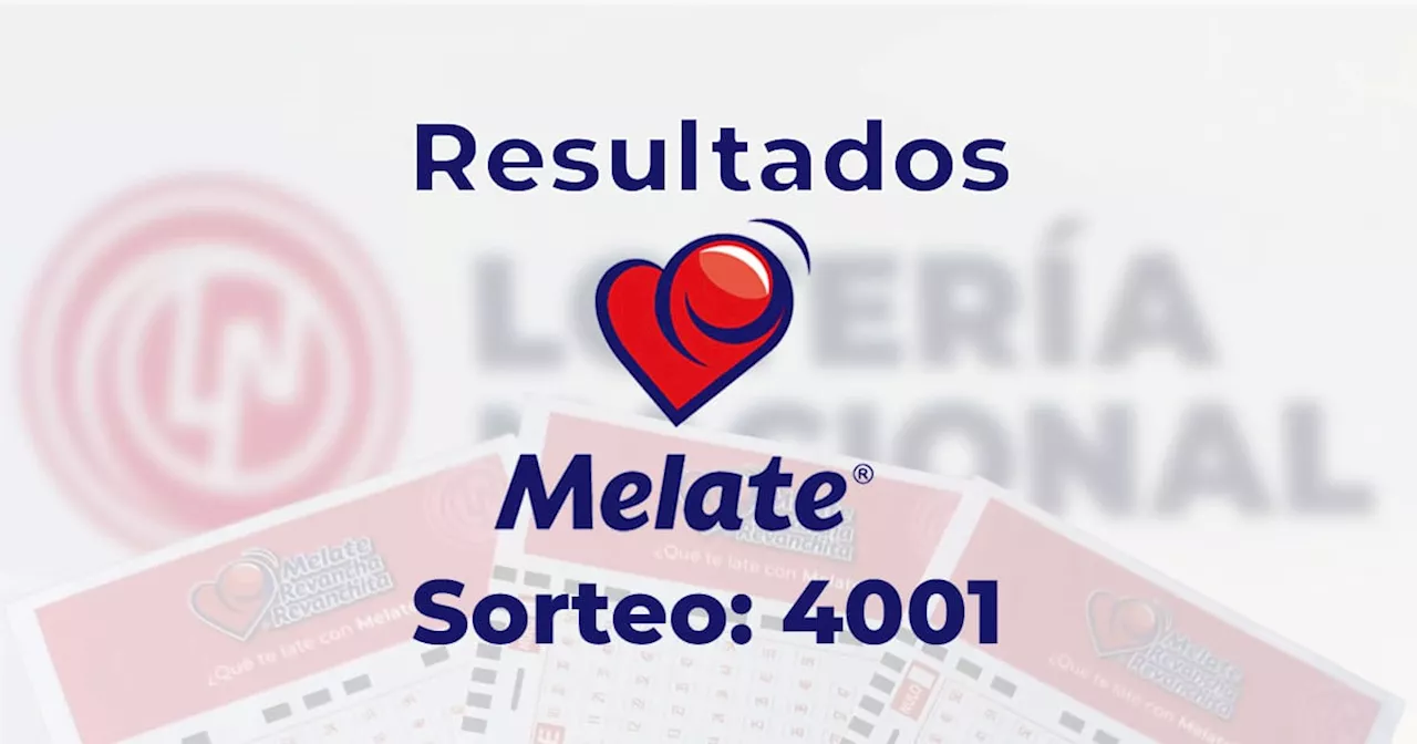 Resultados del Melate 4001 de Hoy 5 de Enero del 2025