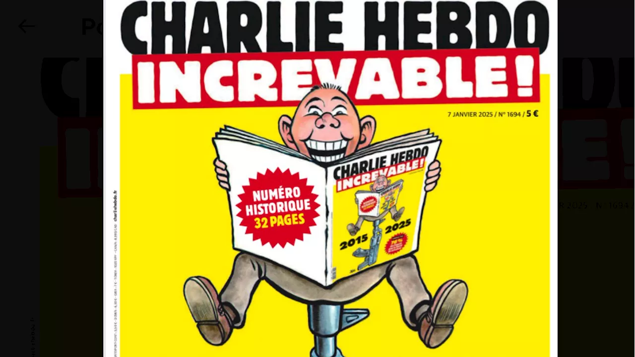 Attentat de « Charlie Hebdo » : dix ans après, la Une très symbolique du journal satirique