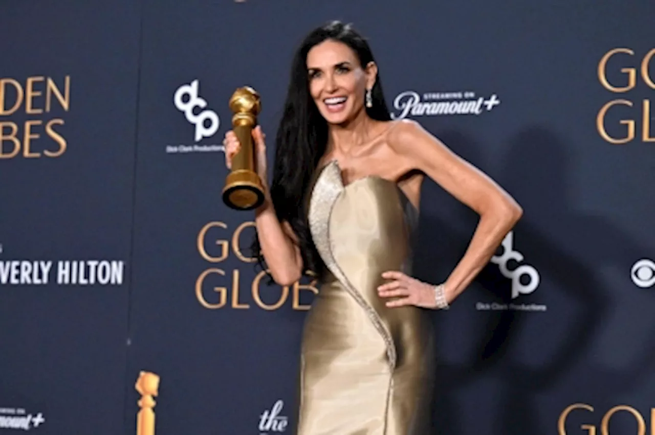 Demi Moore wins first Golden Globe after five decades in Hollywood: ‘I’m just in shock’