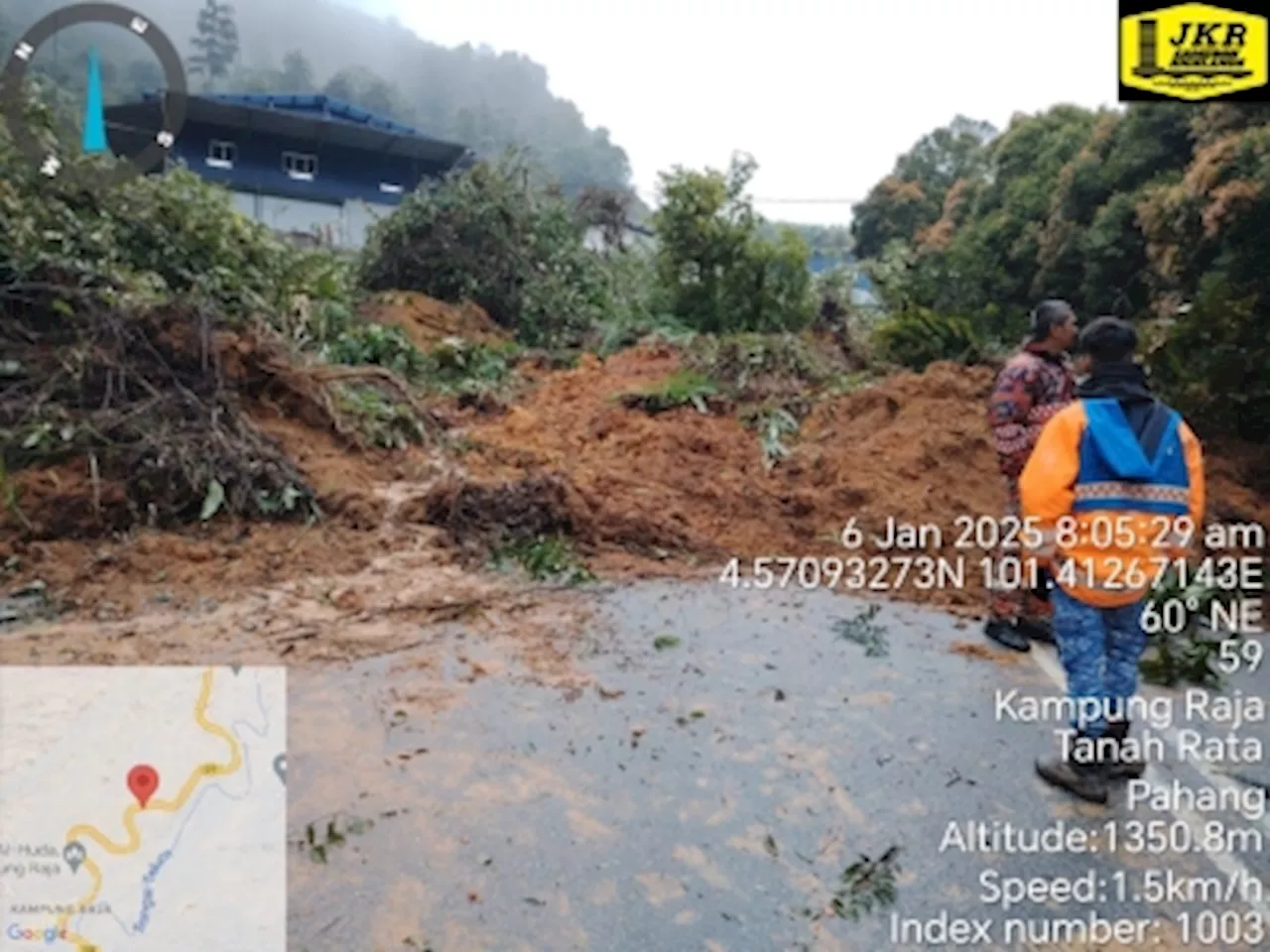 Landslide Blocks Access to Cameron Highlands