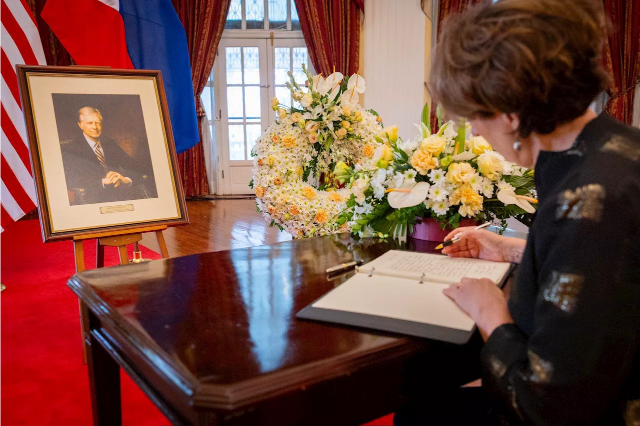 Condolence Book Opened for Late US President Jimmy Carter