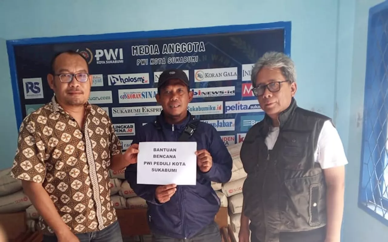 PWI dan Relawan Sehati Bantu Korban Bencana di Sukabumi