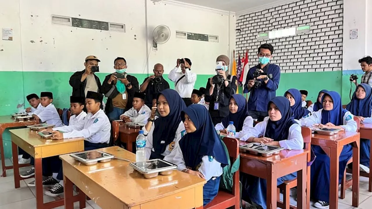 Terima Makan Bergizi Gratis, Ketua Yayasan SMP Islam Nurul Quran Ringankan Pengeluaran