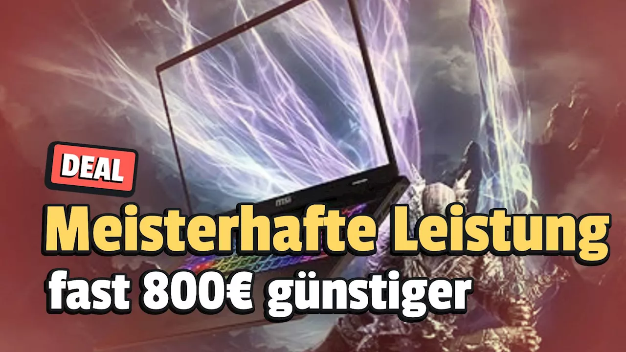 Gaming-Laptop mit 240 Hz und aktueller RTX-Grafikpower um 800€ günstiger bei Amazon