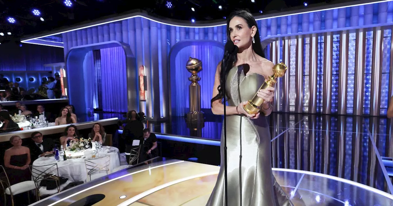 Demi Moore Wins Best Actress Golden Globe for Her Role in 'The Substance'