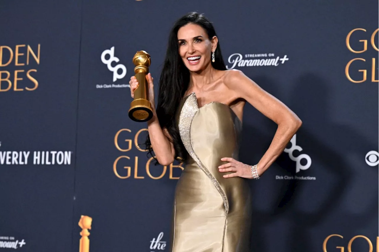 Demi Moore's Golden Globes Moment Sparks Viral Frenzy Involving Kylie Jenner