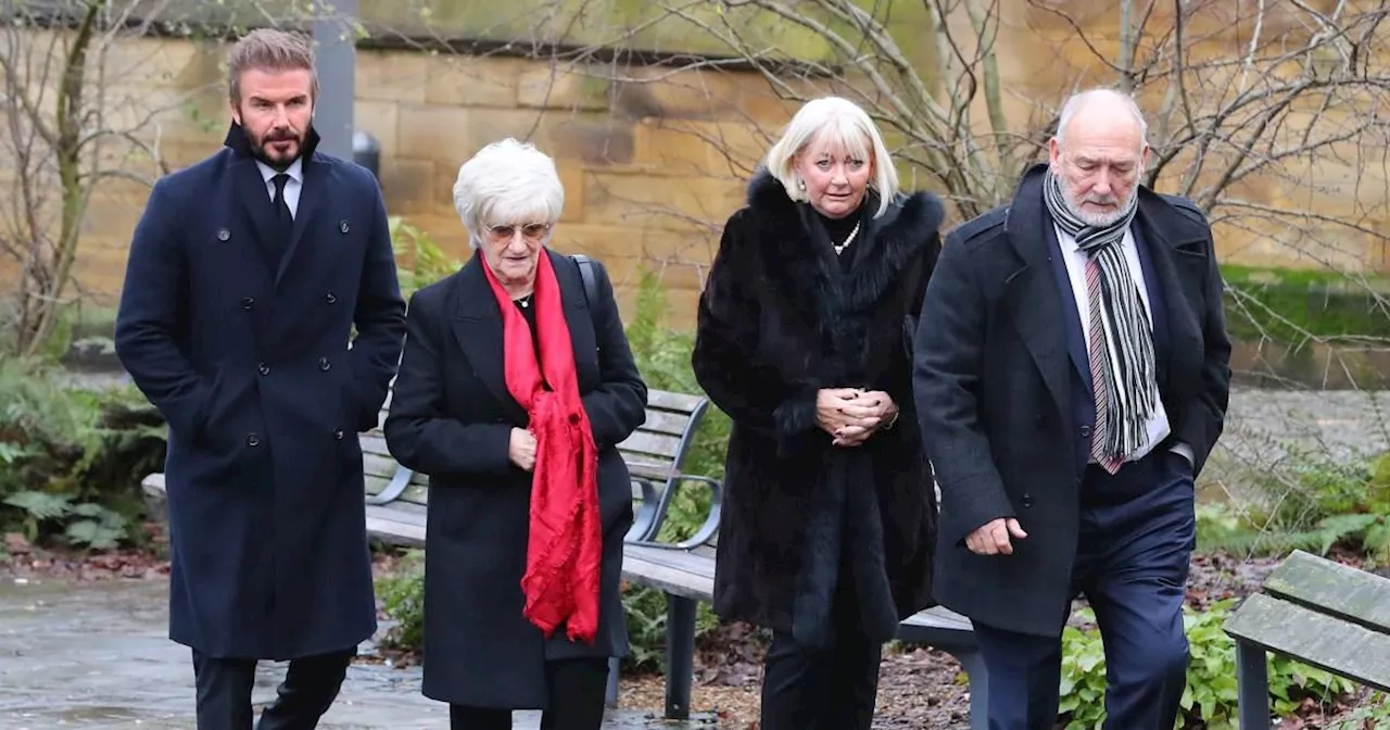 David Beckham Pays Respects at Funeral of Manchester United Legend