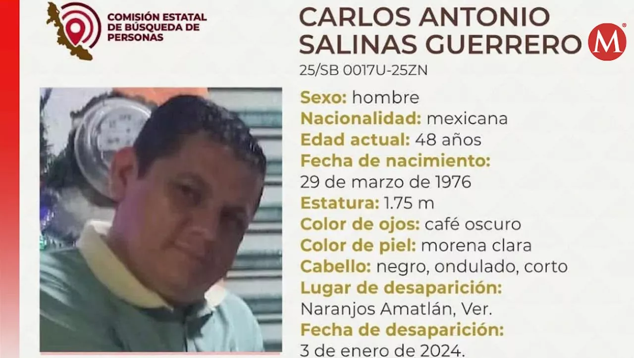 Desaparece Carlos Antonio Salinas, comisionado de Movimiento Ciudadano en Naranjos, Veracruz