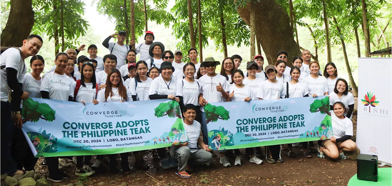 Converge ICT Partners with EDC to Plant Philippine Teak Trees for Environmental Sustainability