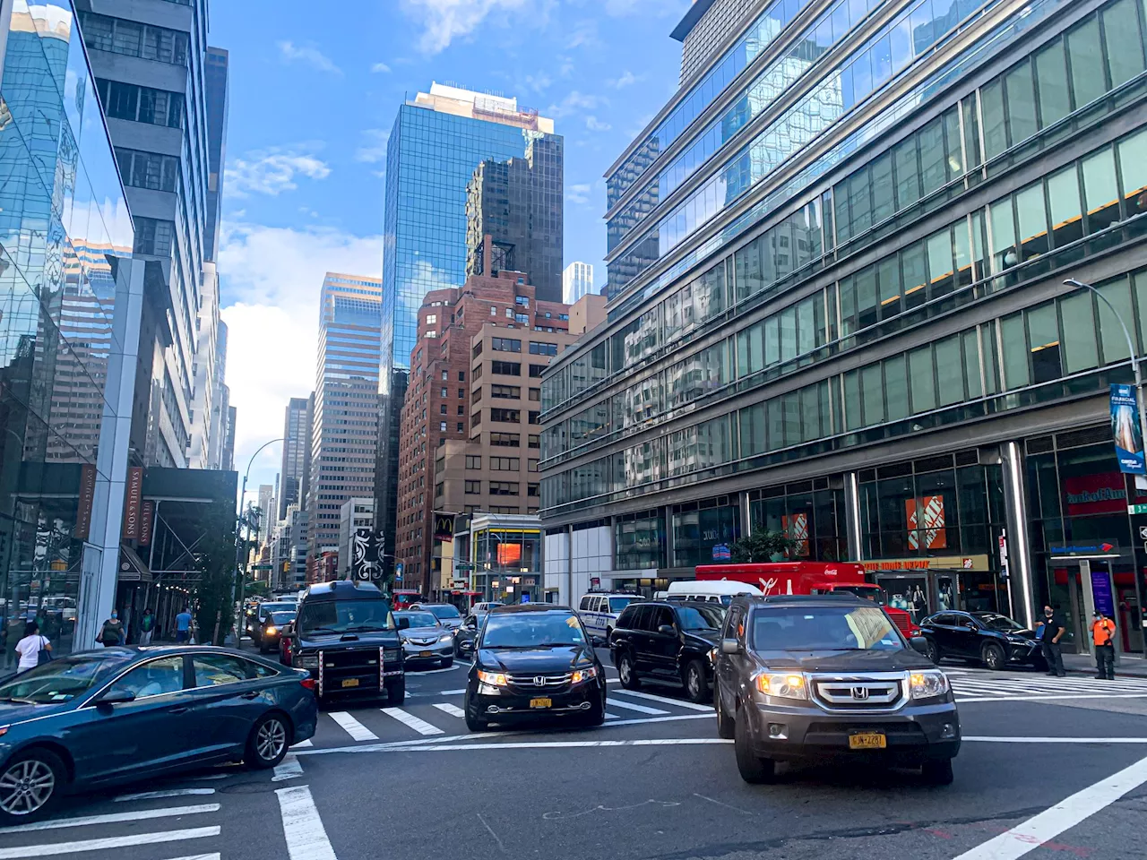 Manhattan Einführung einer Fahrzeug-Maut