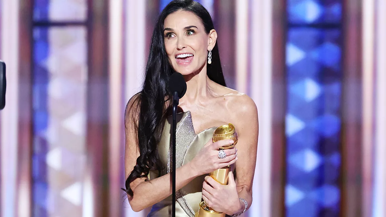 Demi Moore Wins First Golden Globe, Delivers Powerful Speech on Self-Worth