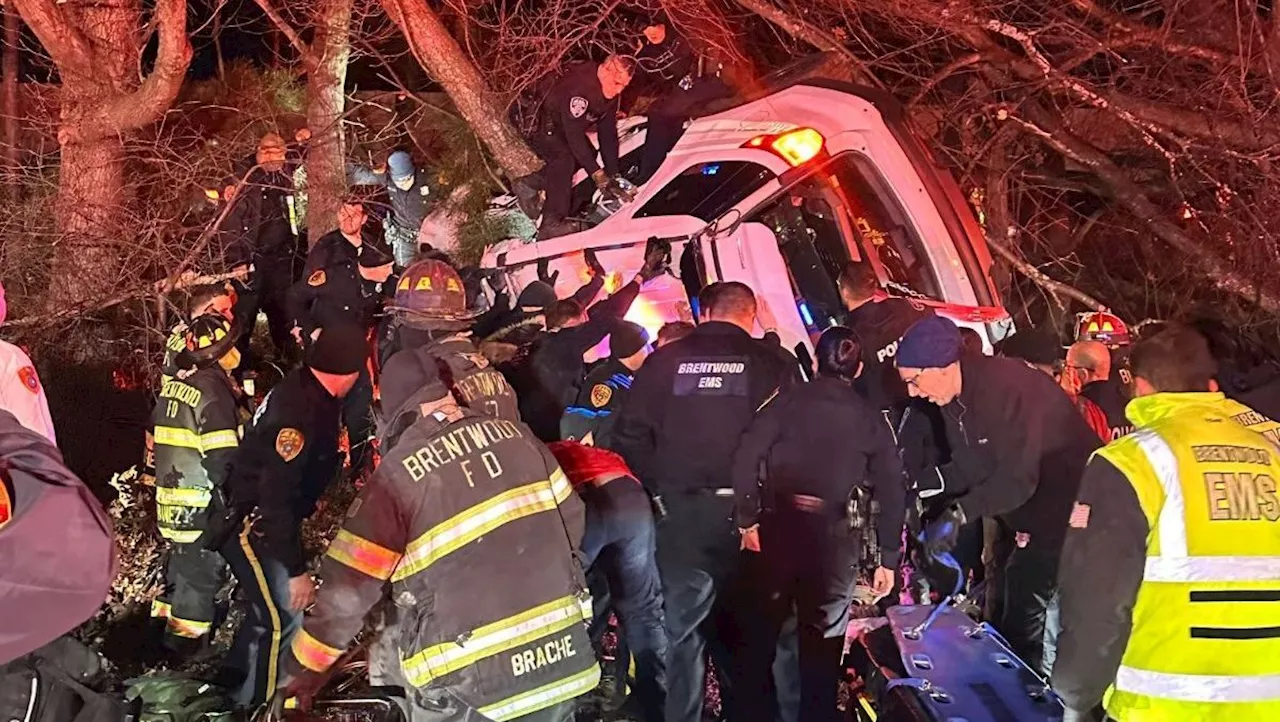 Long Island Officer Critically Hurt in Crash After High-Speed Chase