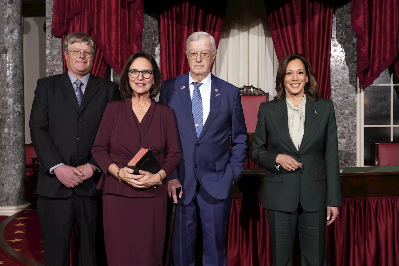 Senator's Husband Refuses Kamala Harris' Handshake at Swearing-In Ceremony